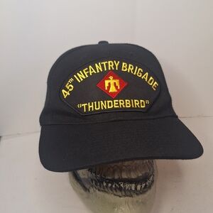 45th Infantry Brigade "Thunderbird" Embroidered Black Cap